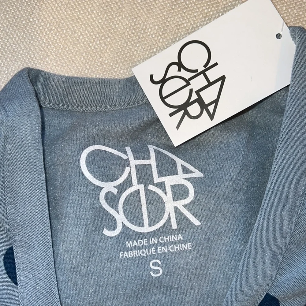 NWT Chaser Blue top with hearts - Picture 7 of 7